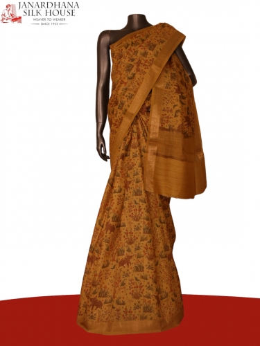 Designer Pure Tussar Silk Saree